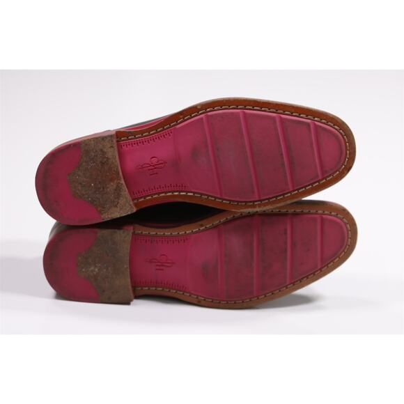 Cole Haan Brown Pink Pebble Grain Wingtip Oxford Leather Dress Shoes 9M main image 6